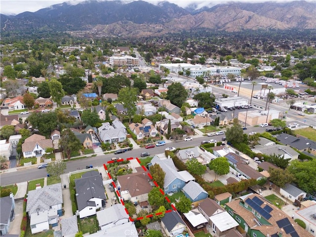 490 Crosby St, Altadena, CA 91001 - birds eye view of property featuring a residential view and a mountain view