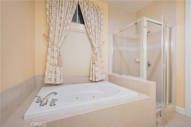 3499 Viewfield Ave, Hacienda Heights, CA 91745 - full bath with a shower stall and a tub with jets