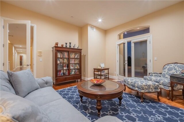 3499 Viewfield Ave, Hacienda Heights, CA 91745 - living room featuring wood finished floors and visible vents