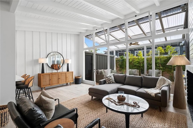 432 Seville Ave, Newport Beach, CA 92661 - sunroom / solarium with beam ceiling