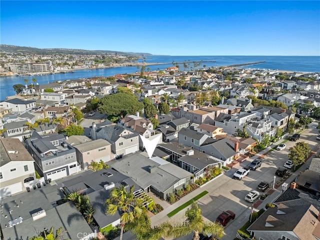 432 Seville Ave, Newport Beach, CA 92661 - drone / aerial view featuring a residential view and a water view