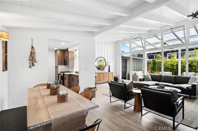 432 Seville Ave, Newport Beach, CA 92661 - interior space with beam ceiling