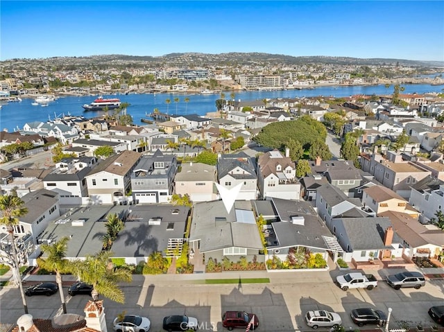 432 Seville Ave, Newport Beach, CA 92661 - birds eye view of property with a water view and a residential view