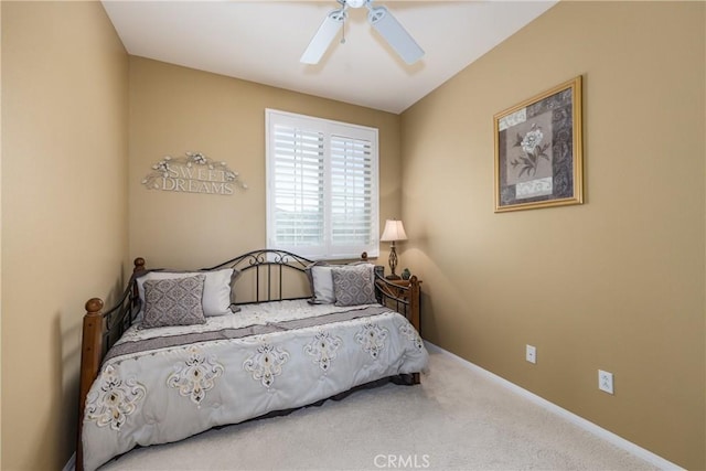 1765 Desert Poppy Ln, Beaumont, CA 92223 - bedroom with carpet, ceiling fan, and baseboards