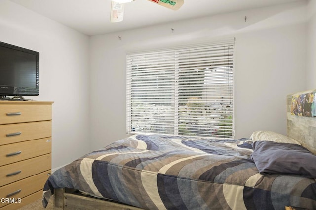 bedroom with a ceiling fan