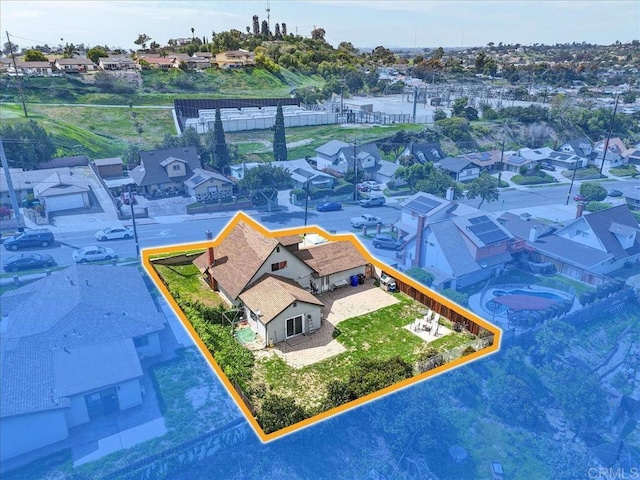 111 69th St, San Diego, CA 92114 - aerial perspective of suburban area with property boundaries highlighted