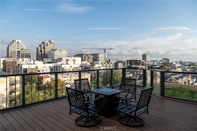 345 Pioneer Dr Unit 1705, Glendale, CA 91203 - deck with a view of city