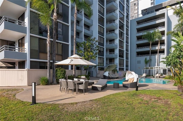 345 Pioneer Dr Unit 1705, Glendale, CA 91203 - community pool featuring a patio area