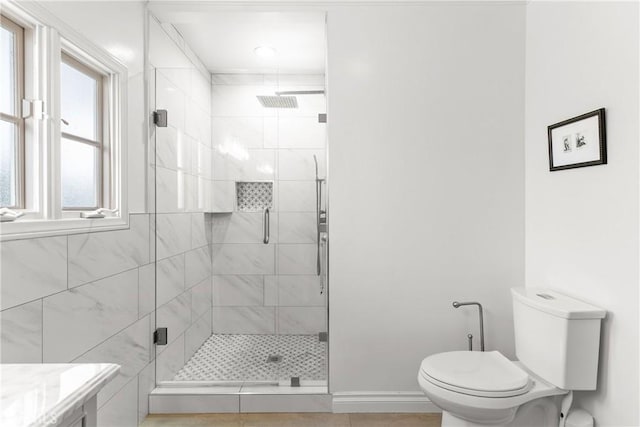 6608 Via Siena, Rancho Palos Verdes, CA 90275 - full bathroom with toilet, a stall shower, and baseboards