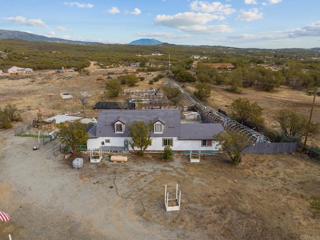 37650 Tripp Flats Rd, Anza, CA 92539 - bird's eye view with a rural view and a mountain view
