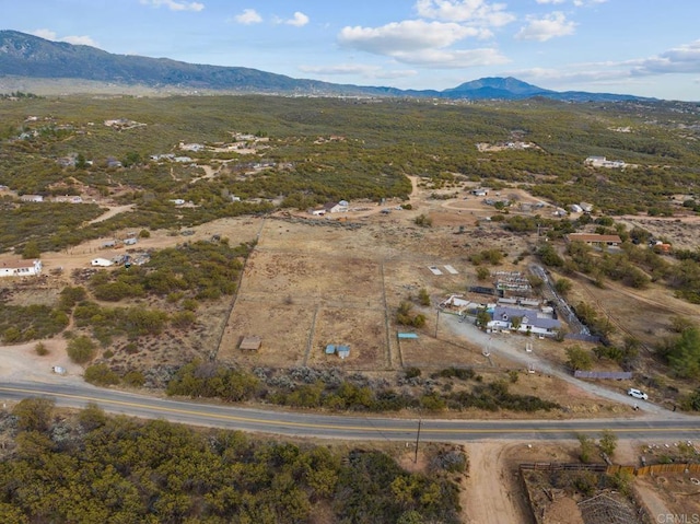 37650 Tripp Flats Rd, Anza, CA 92539 - drone / aerial view featuring a rural view and a mountain view