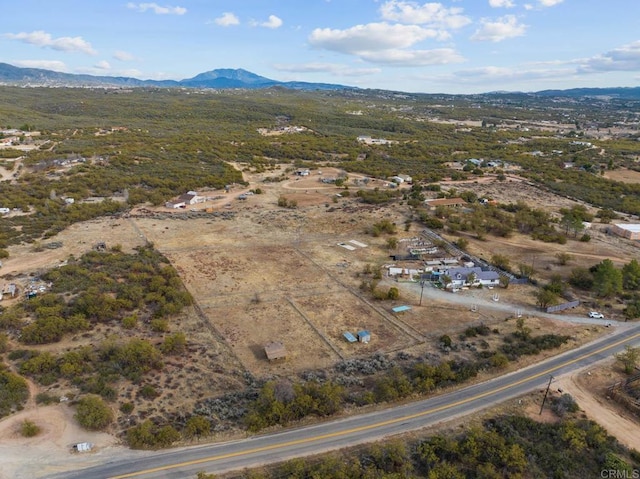 37650 Tripp Flats Rd, Anza, CA 92539 - drone / aerial view with a rural view and a mountain view