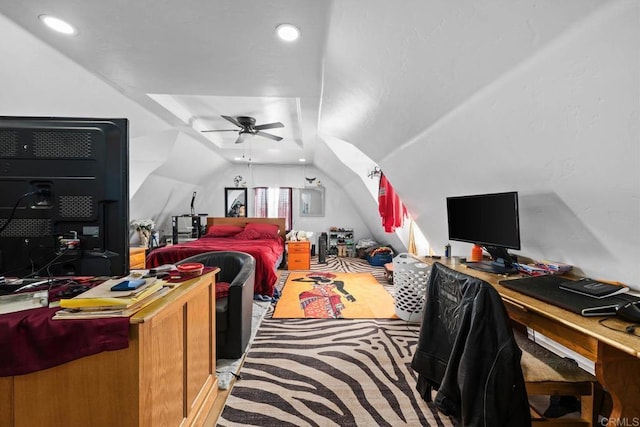 37650 Tripp Flats Rd, Anza, CA 92539 - bedroom with vaulted ceiling