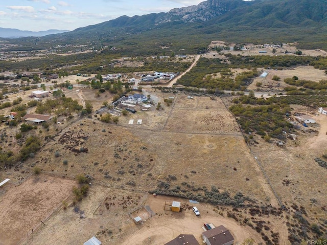 37650 Tripp Flats Rd, Anza, CA 92539 - birds eye view of property with a rural view, a desert view, and a mountain view