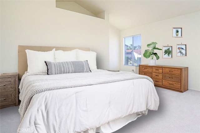 6721 Silver Oak Pl, Riverside, CA 92506 - bedroom with lofted ceiling and light carpet