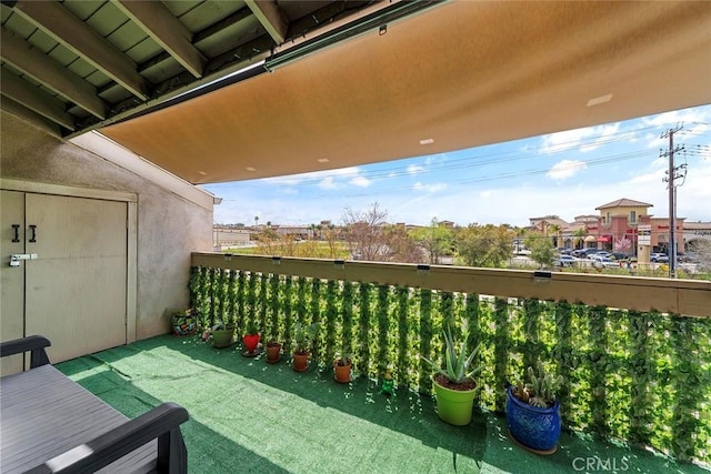 view of balcony