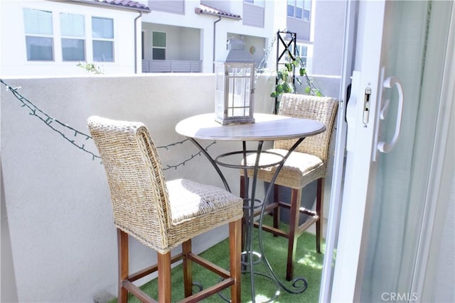view of balcony