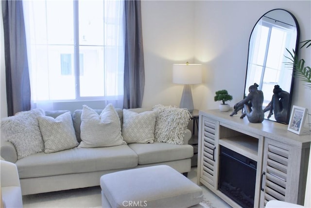 living room with a wealth of natural light