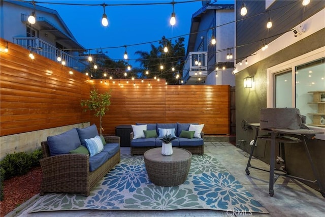 1727 Spreckels Ln, Redondo Beach, CA 90278 - view of patio / terrace featuring an outdoor living space and fence
