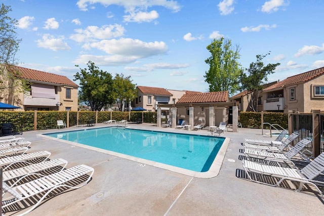 10774 Dabney Dr Unit 17, San Diego, CA 92126 - community pool featuring fence and a patio area
