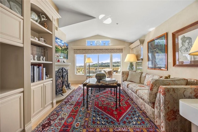 5 Monaco, Dana Point, CA 92629 - living room with vaulted ceiling and light wood-style flooring