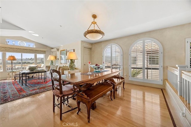 5 Monaco, Dana Point, CA 92629 - dining space with light wood finished floors, plenty of natural light, and lofted ceiling