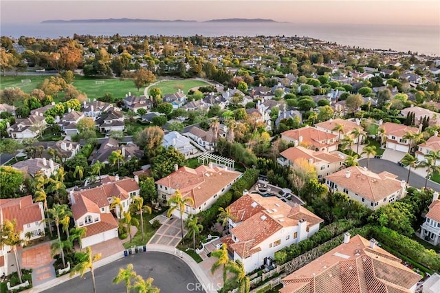 drone / aerial view with a residential view