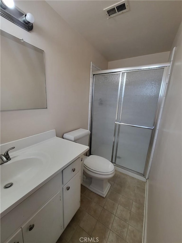 4322 Temescal Ave, Norco, CA 92860 - full bath with tile patterned floors, a stall shower, toilet, and vanity