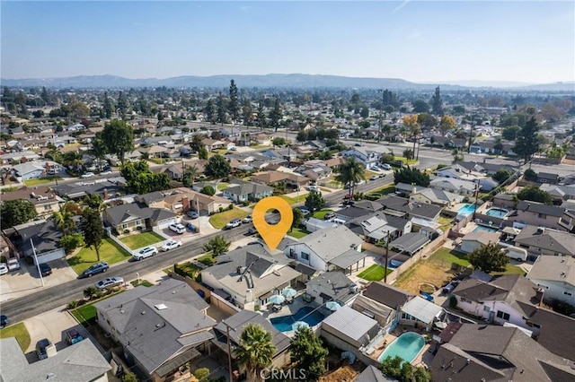4045 N Walnuthaven Dr, Covina, CA 91722 - bird's eye view featuring a mountain view and a residential view
