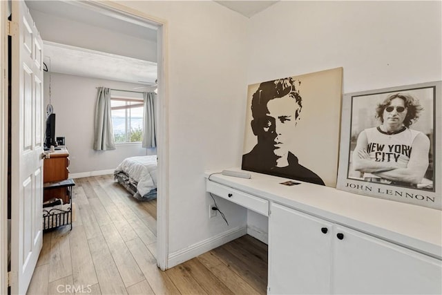 11485 Crafton, Mentone, CA 92359 - bedroom with light wood-type flooring and baseboards