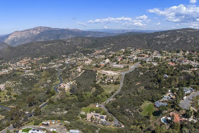 2406 Mcdougal Pl, Alpine, CA 91901 - aerial view of property's location with a mountainous background and nearby suburban area