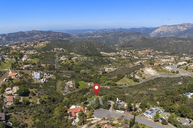 2406 Mcdougal Pl, Alpine, CA 91901 - aerial view of property's location with a mountain backdrop and nearby suburban area