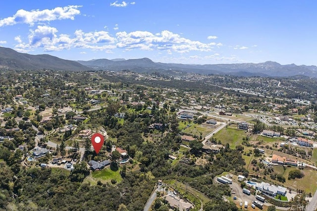 2406 Mcdougal Pl, Alpine, CA 91901 - aerial view of property and surrounding area featuring a mountain backdrop