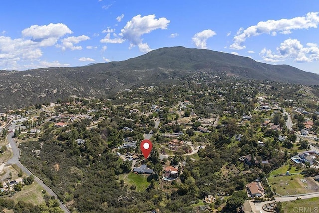 2406 Mcdougal Pl, Alpine, CA 91901 - aerial view of property's location with a mountainous background