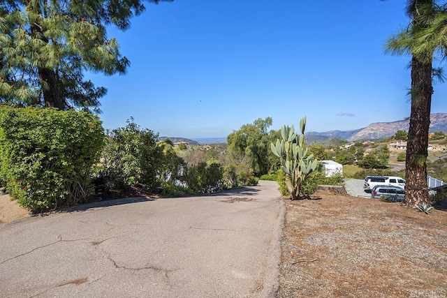 2406 Mcdougal Pl, Alpine, CA 91901 - view of asphalt road with a mountain view