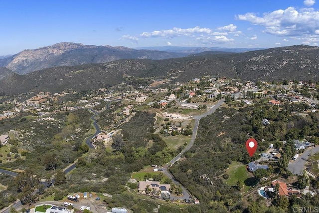 2406 Mcdougal Pl, Alpine, CA 91901 - aerial view of property's location featuring mountains and nearby suburban area