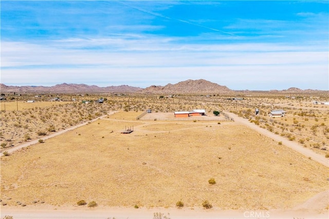 55850 Shannon Rd, Landers, CA 92285 - birds eye view of property with a rural view, view of desert, and a mountain view
