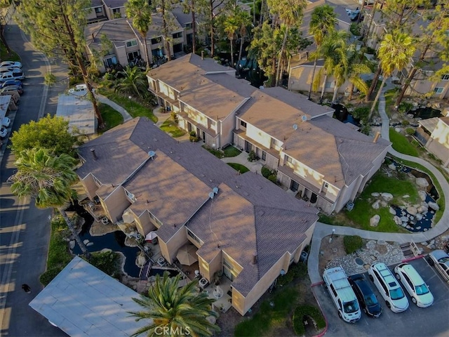 bird's eye view with a residential view