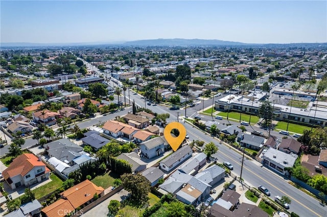 aerial view of residential area