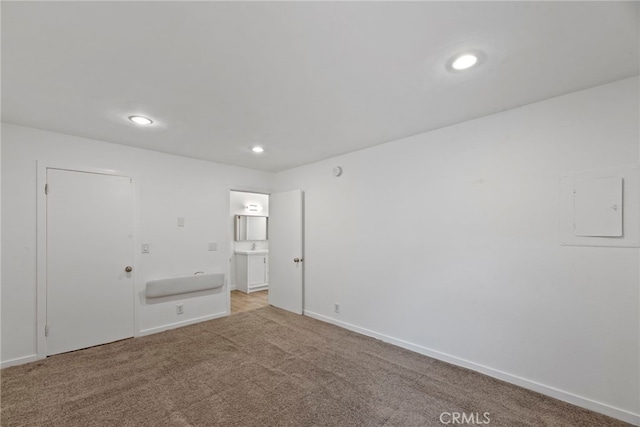 525 N Sycamore Ave Unit 333, Los Angeles, CA 90036 - empty room featuring carpet flooring and recessed lighting