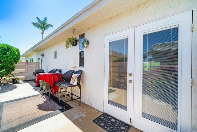 800 E Cottonwood Rd Unit 2, Palm Springs, CA 92262 - view of patio / terrace featuring french doors