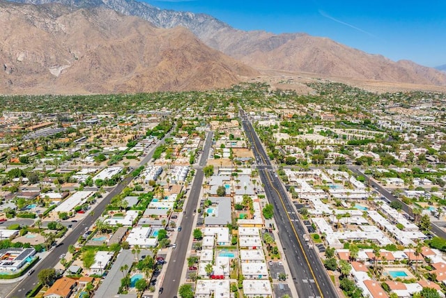 800 E Cottonwood Rd Unit 2, Palm Springs, CA 92262 - aerial view of property and surrounding area with a mountain backdrop