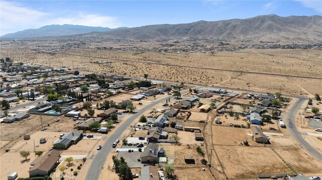 10616 Jamul Rd, Apple Valley, CA 92308 - aerial view with a mountain view and view of desert