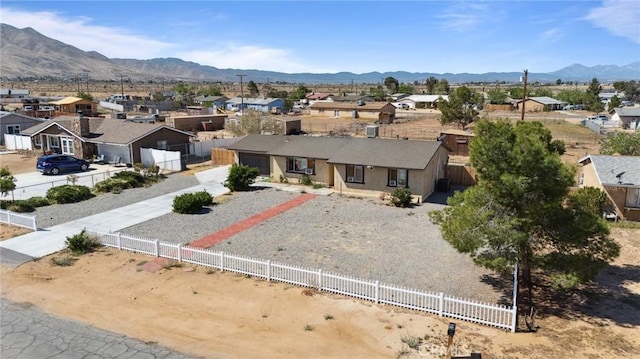10616 Jamul Rd, Apple Valley, CA 92308 - drone / aerial view featuring a mountain view and a residential view