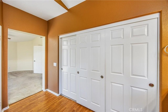 6356 Claridge Dr, Riverside, CA 92506 - interior space with a closet and light wood-type flooring