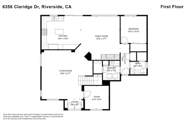 6356 Claridge Dr, Riverside, CA 92506 - plan