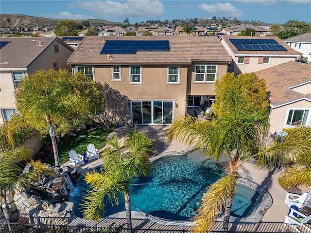 22514 Brightwood Pl, Saugus, CA 91350 - view of swimming pool with a residential view