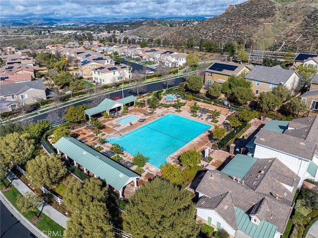 birds eye view of property featuring a residential view