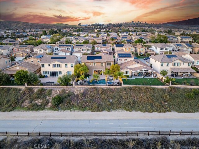 22514 Brightwood Pl, Saugus, CA 91350 - aerial view at dusk of a residential view