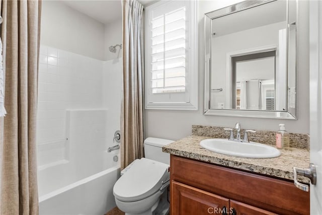 22514 Brightwood Pl, Saugus, CA 91350 - full bath with vanity and shower / tub combo with curtain